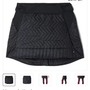 Women's Black Quilted Skirt